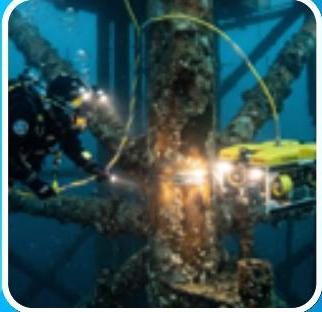 Inspección con ROV submarino